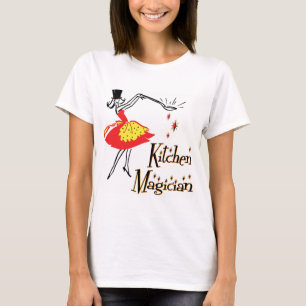 T-shirt Art Cuisine rétro Magicien de cuisine