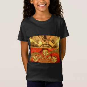T-Shirt Art Culturel Africain : Design Rouge Or Riche