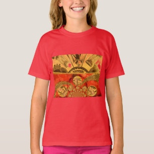 T-shirt Art Culturel Africain : Design Rouge Or Riche