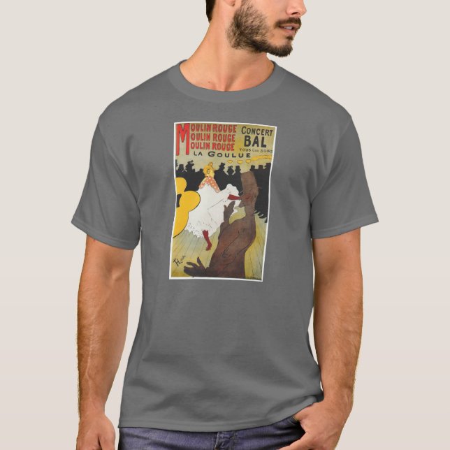 T-shirt Art d'affiche de Toulouse Lautrec (Devant)