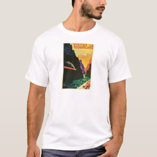 T-shirt Art d'affiche de Vintage voyage de Yougoslavie de