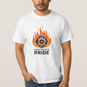 T-shirt Art d'appréciation des pompiers audacieux et capri