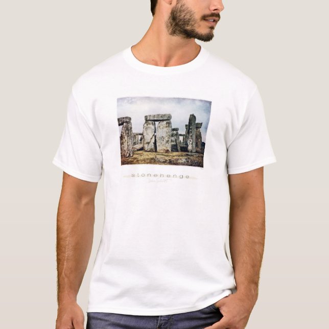 T-shirt Art d'aquarelle de Stonehenge (Devant)
