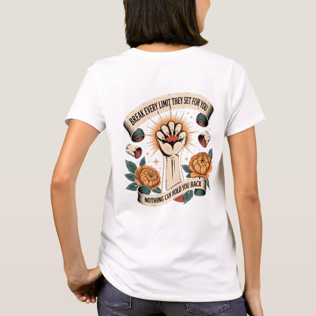T-shirt Art d'autonomisation Tatouage traditionnel Griffe  (Dos)