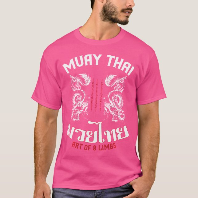 T-shirt Art De 8 Membres Boxe Thaï Muay Thai (Devant)