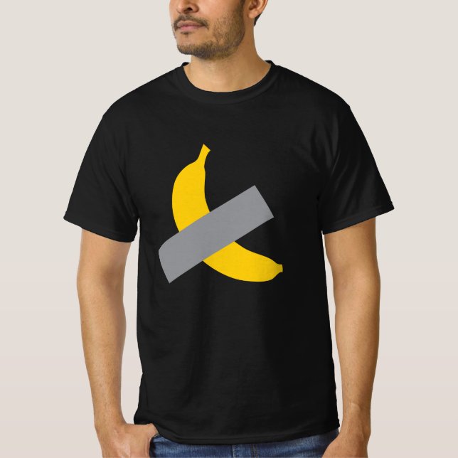 T-shirt Art de banane scotchée (Devant)