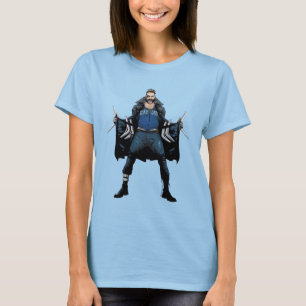 T-shirt Art de bande dessinée de boomerang du peloton   d