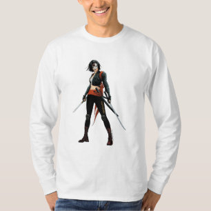 T-shirt Art de bande dessinée du peloton Katana de