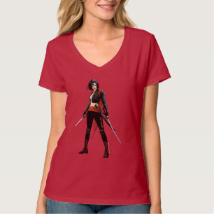 T-shirt Art de bande dessinée du peloton Katana de