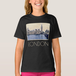 T-shirt Art de Big Ben London Watercolor