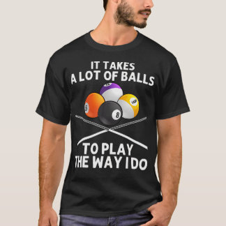 T-shirt Art de billard drôle pour les hommes les garçons a