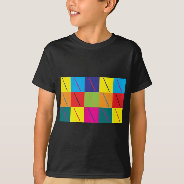 T-shirt Art de bruit de cannelure (Devant)