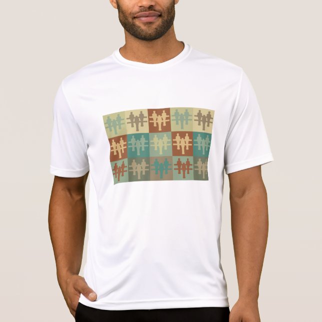 T-shirt Art de bruit de Foosball (Devant)