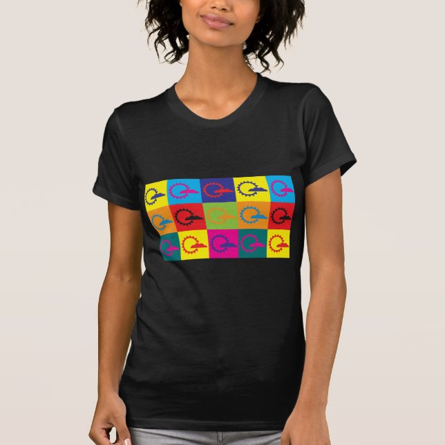 T-shirt Art de bruit de météorologie (Devant)