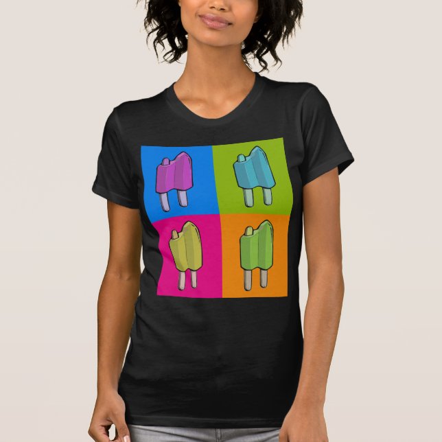 T-shirt Art de bruit de Popsicle (Devant)