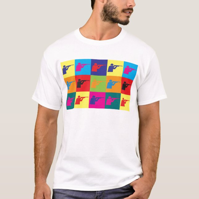 T-shirt Art de bruit de tir (Devant)