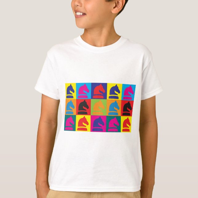 T-shirt Art de bruit d'échecs (Devant)