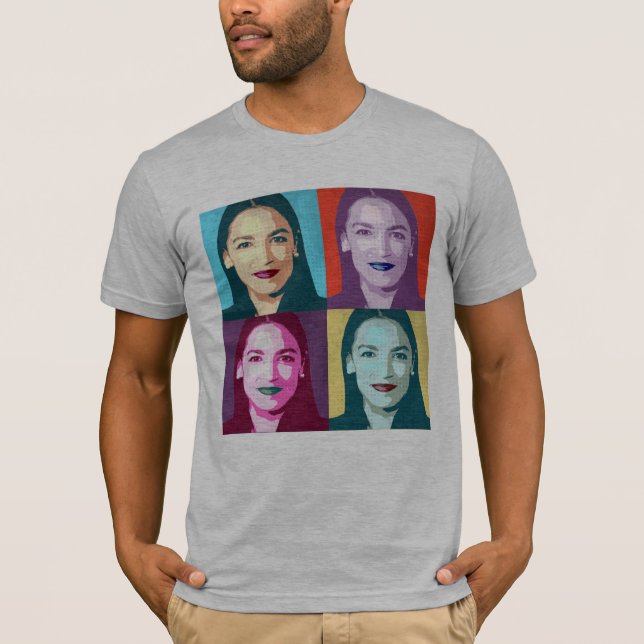 T-shirt Art de bruit Ocasio-Cortez (Devant)