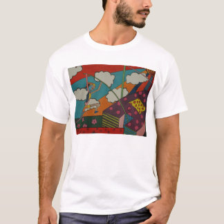 T-shirt art de chambre forte de poteau