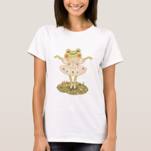 T-shirt Art de champignon grenouille de ballet Cottagecore