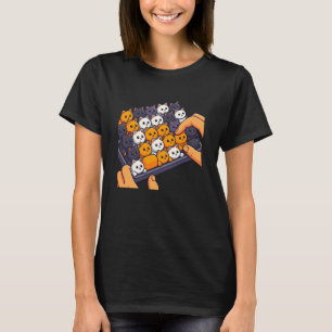 T-shirt Art de chat mignon, chats colorés sur clavier de d
