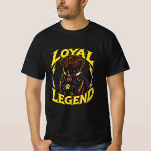 T-shirt Art de chien légendaire loyal DOM