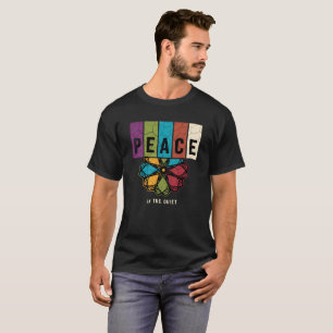 T-shirt Art de citation spirituel mandala de paix rétro