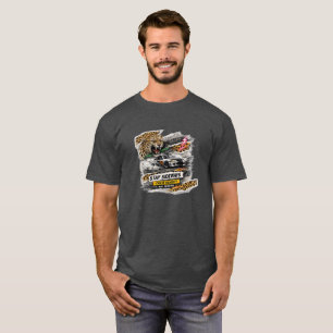 T-shirt Art de collage Urban Drift Léopard