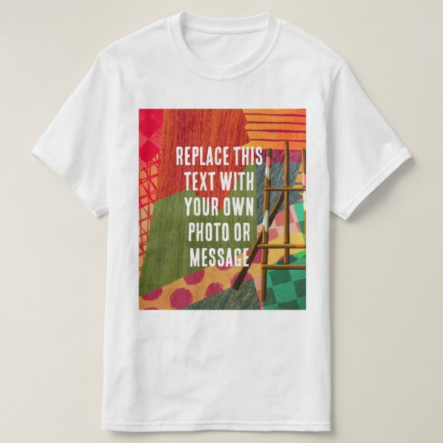 T-shirt Art de coloriage abstrait (Design devant)