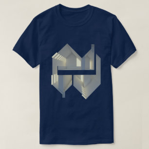 T-shirt Art de concept d'architecture de la réflexion 01
