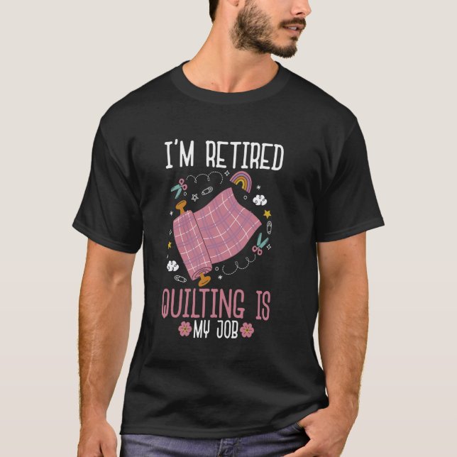 T-shirt Art de couture de patchwork pour femmes maman gran (Devant)