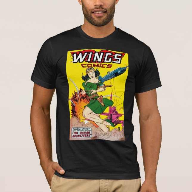T-shirt Art de couverture : Numéro 90 Wings Comics (Devant)