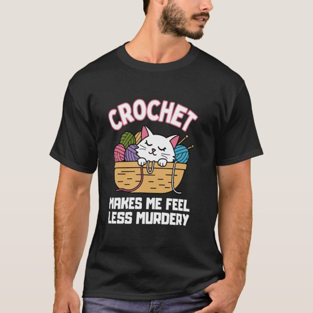 T-shirt Art De Crochet super Pour Hommes Femmes Crocheter  (Devant)