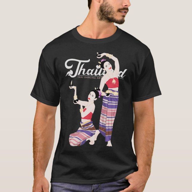 T-shirt Art de danse thaïlandais (Devant)