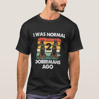 T-shirt Art de Doberman drôle pour hommes femmes Chien Dob