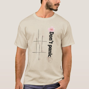 T-shirt Art de fleur de cerisier à crâne rose
