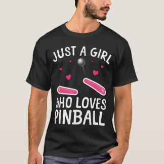 T-shirt Art de flipper pour filles femmes machine à flippe