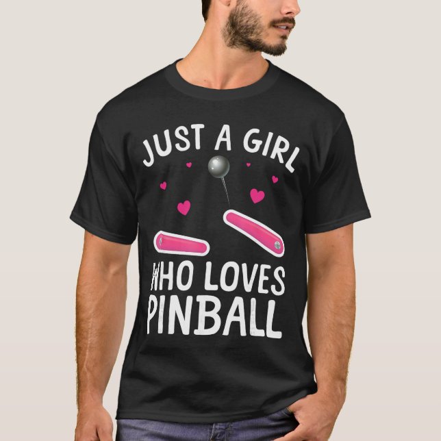 T-shirt Art de flipper pour filles femmes machine à flippe (Devant)