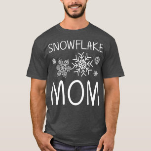 T-shirt Art de flocon de neige drôle pour maman femmes gla