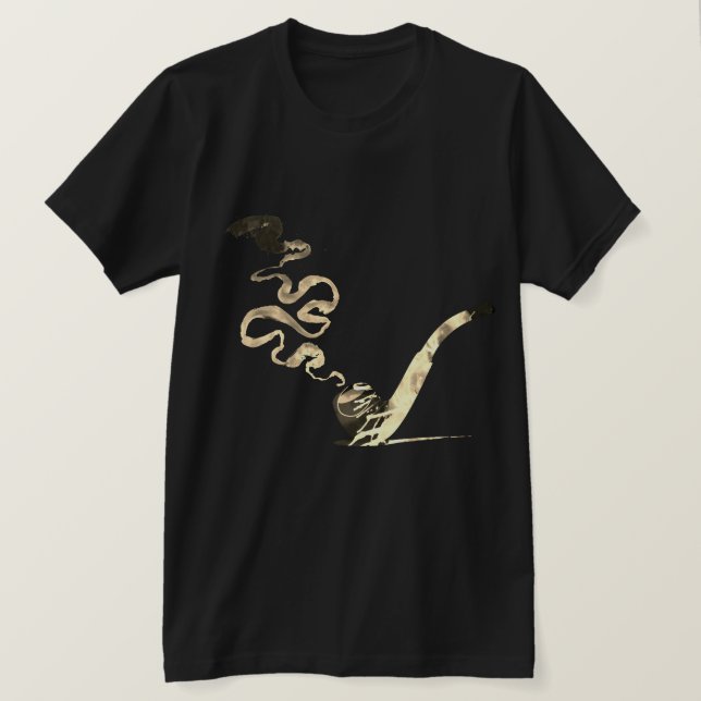 T-shirt Art de fumer la pipe (Vintage) (Design devant)
