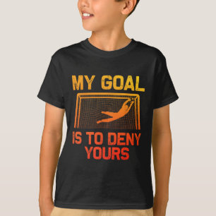 T-shirt Art de gardien de but de football pour hommes femm