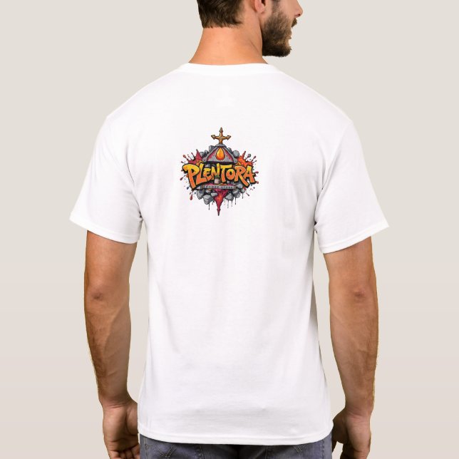 T-shirt art de graffiti de citrouille d'Halloween (Dos)