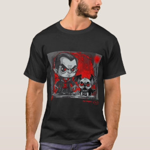 T-shirt Art de graffiti Pug et Dracula 9