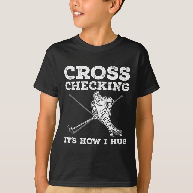 T-shirt Art De Hockey Sur Glace Amusant Pour Hommes Femmes (Devant)