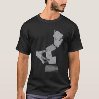 T-shirt Art De La Cardie Sculpture Jouer Cartes Fleurit