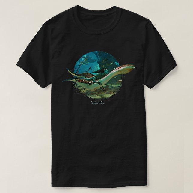 T-shirt Art De La Collection Avatar Traversant Le Récif (Design devant)