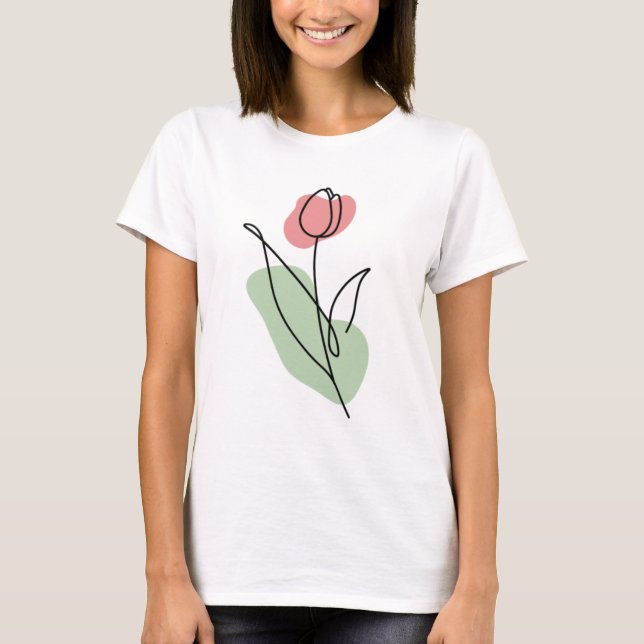 T-shirt Art de la ligne (Devant)