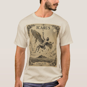 T-shirt Art de la mythologie grecque vintage sur la chute