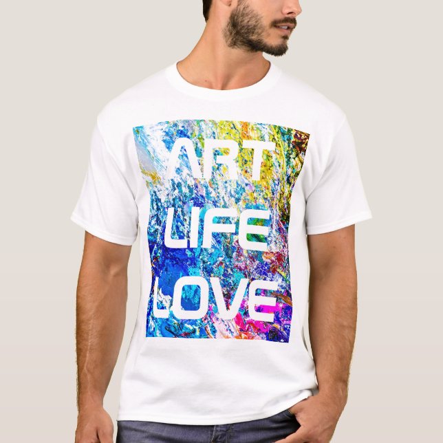 T-shirt Art de la palette de couleurs (Devant)