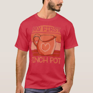 T-shirt Art de la poterie avec Pot Pinch Coucher du soleil
